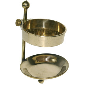 Brûle-encens réglable hauteur - laiton doré