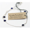Bracelet pierres Lapis lazuli 4 mm - Argent 925