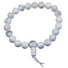 Bracelet mala tibétain - Howlite blanche