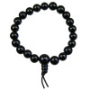 Bracelet mala tibétain - Onyx noir