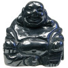 Bouddha Rieur Assis 4 cm - Hématite