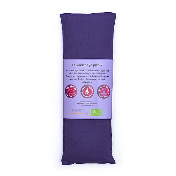 Coussin pour les yeux Lavande Bio violet foncé -- 140 g； 22x8 cm