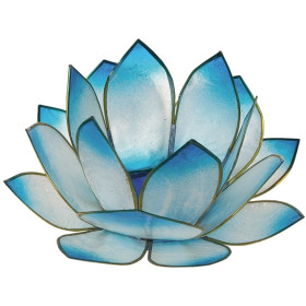 Photophore lotus - coloris turquoise