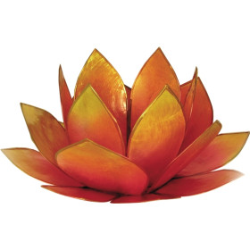 Photophore lotus - coloris rose et jaune