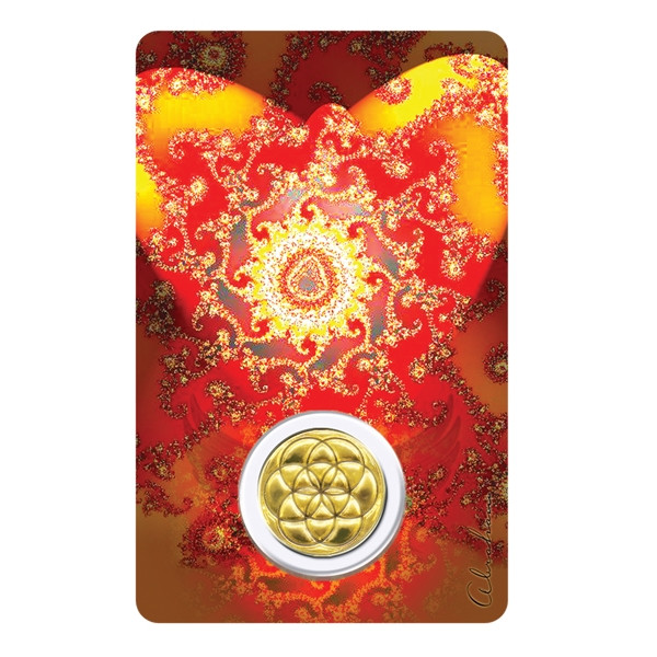 Médaille sur carte Archange Camaël