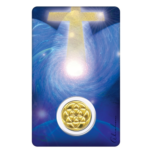 Médaille sur carte Archange Melchisédech