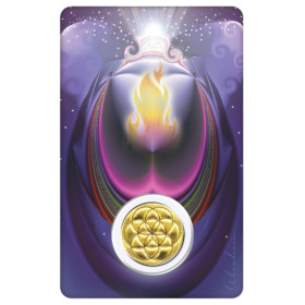 Médaille sur carte Archange Métatron