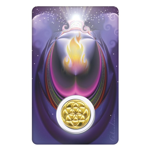 Médaille sur carte Archange Métatron