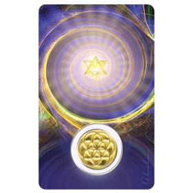 Médaille sur carte Archange Tsadkiel