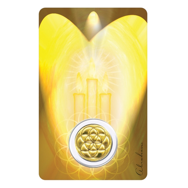 Médaille sur carte Archange Tsaphkiel