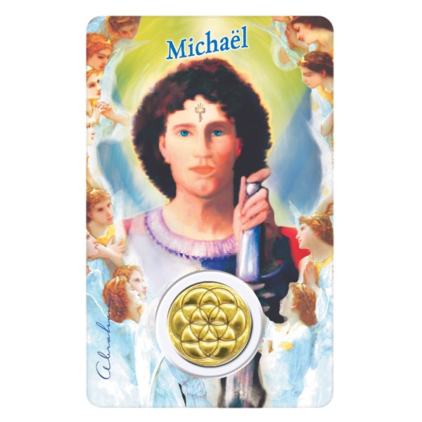 Médaille sur carte Michaël