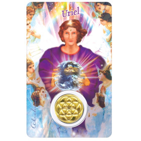 Médaille sur carte Lumière de Dieu