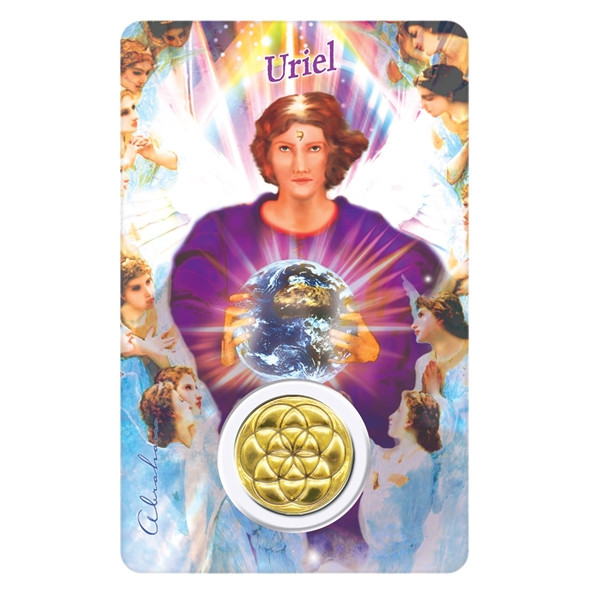 Médaille sur carte Lumière de Dieu