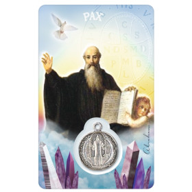 Médaille sur carte Saint-Benoît