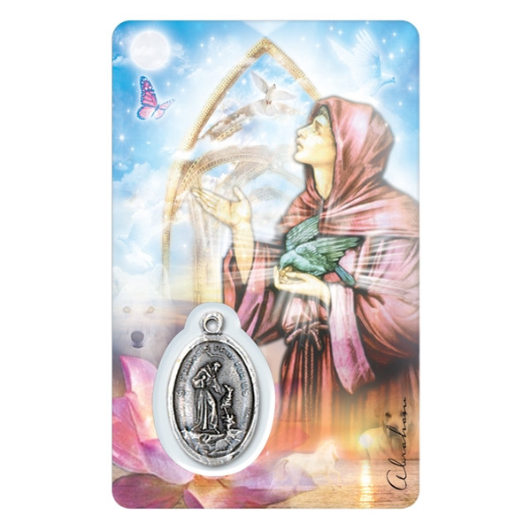 Médaille sur carte Saint-François