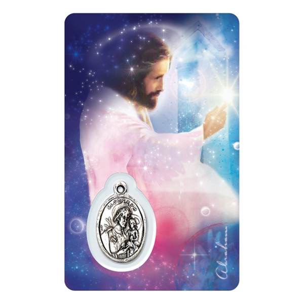 Médaille sur carte Saint-Joseph