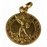 Médaille St Michel - Métal Doré