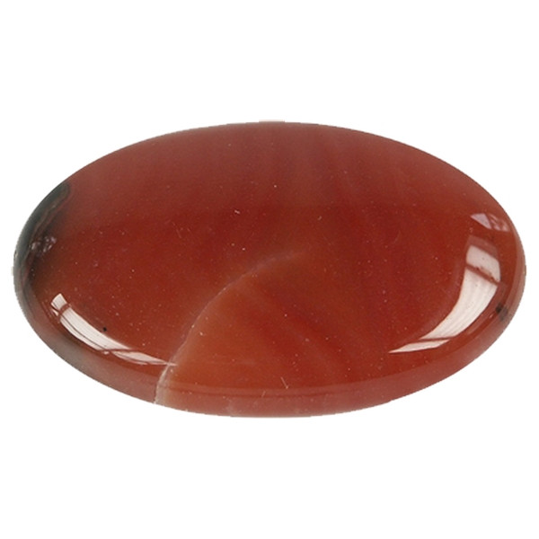 Galet Cornaline  Chauffée - Pièce de 3 x 4.5 cm