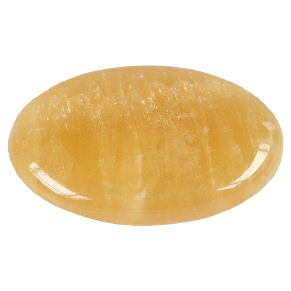 Galet Calcite Orange - Pièce de 3 x 4.5 cm