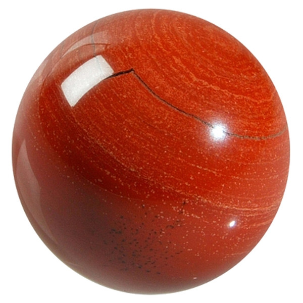 Sphère Jaspe Rouge - Pièce de 40 mm