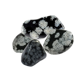 Pierres Roulées - Obsidienne Mouchetée - Sachet 500 grs