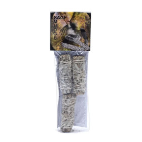 Sauge blanche Smudge S paquet de 3 -- ±30-40g； ±11x3cm