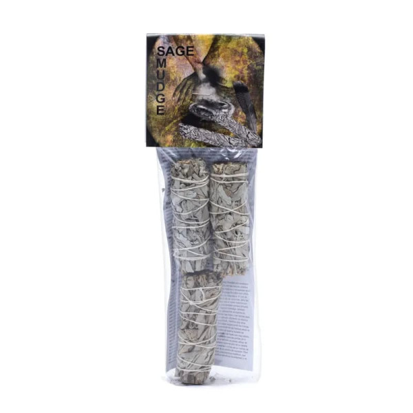 Sauge blanche Smudge S paquet de 3 -- ±30-40g； ±11x3cm